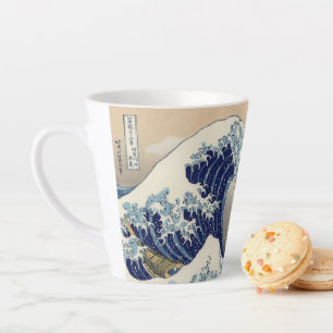 The Great Wave off Kanagawa Hokusai Latte Mug