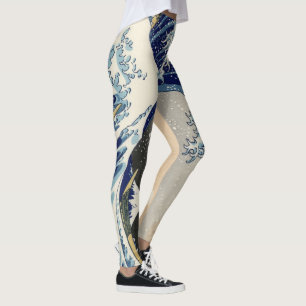 The Great Wave off Kanagawa Hokusai Leggings