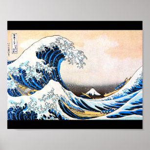 The Great Wave off Kanagawa, Hokusai Poster
