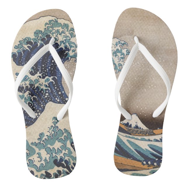 The Great Wave off Kanagawa Jandals (Footbed)