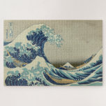 The Great Wave off Kanagawa Jigsaw Puzzle<br><div class="desc">The Great Wave off Kanagawa (神奈川沖浪裏, Kanagawa-oki Nami Ura, lit. '"Under a wave off Kanagawa"'), also known as The Great Wave or simply The Wave, is a woodblock print by the Japanese ukiyo-e artist Hokusai. It was published sometime between 1829 and 1833 in the late Edo period as the first print...</div>