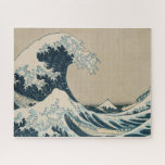The Great Wave off Kanagawa Jigsaw Puzzle<br><div class="desc">The Great Wave of Kanagawa,  from the series '36 Views of Mt. Fuji' | by Katsushika Hokusai | Art Location: Private Collection | Japanese Artist | Image Collection Number: XIR158277</div>