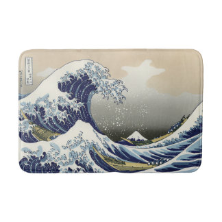 The Great Wave off Kanagawa Katsushika Hokusai  Bath Mat