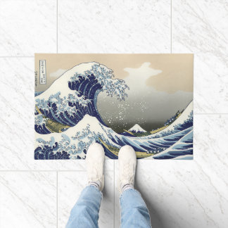 The Great Wave off Kanagawa Katsushika Hokusai  Doormat
