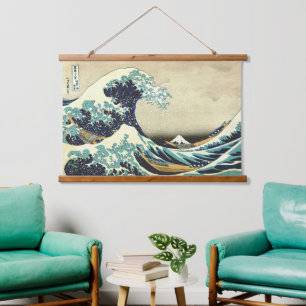 The Great Wave off Kanagawa Katsushika Hokusai  Hanging Tapestry