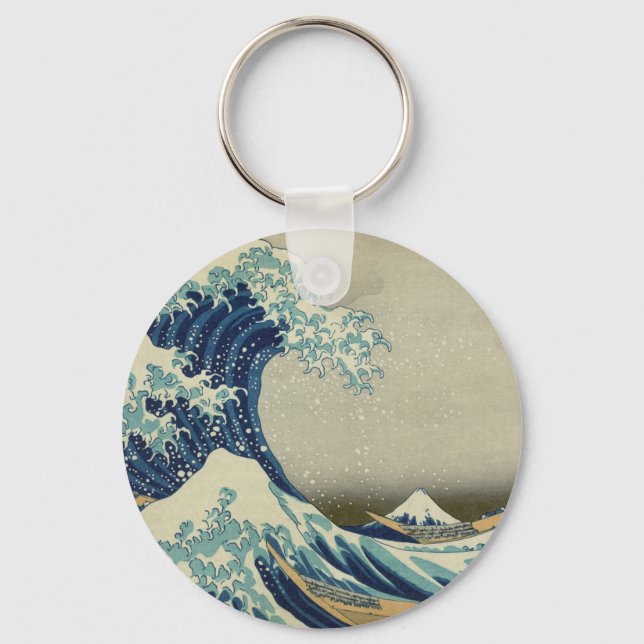 The Great Wave off Kanagawa Key Ring (Front)