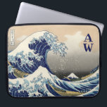 The Great Wave off Kanagawa Laptop Sleeve<br><div class="desc">The Great Wave off Kanagawa (神奈川沖浪裏 Kanagawa-oki nami ura, "Under a wave off Kanagawa"), also known as The Great Wave or simply The Wave, is a woodblock print by the Japanese ukiyo-e artist Hokusai. It was published sometime between 1829 and 1833 in the late Edo period as the first print...</div>