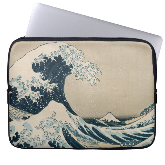 The Great Wave off Kanagawa Laptop Sleeve (Front)