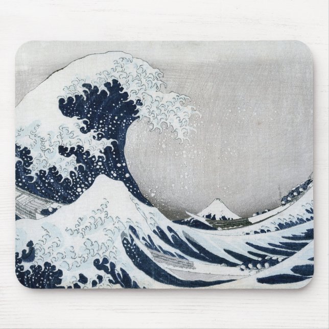 The Great Wave off Kanagawa Mouse Pad (Front)