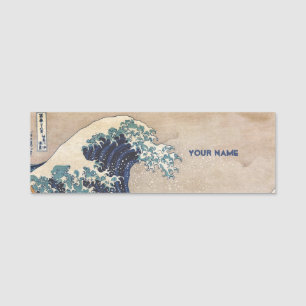 The Great Wave off Kanagawa Name Tag
