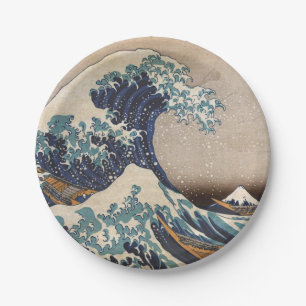 The Great Wave off Kanagawa Paper Plate