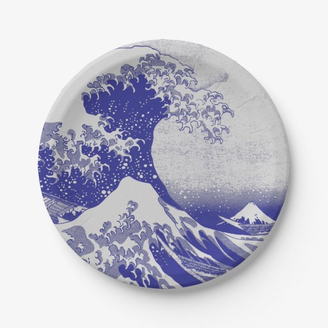 The Great Wave off Kanagawa Paper Plate (Front)