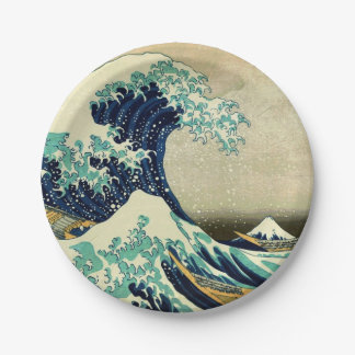 The Great Wave off Kanagawa Paper Plate