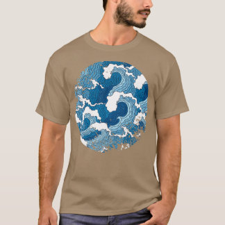 The Great Wave off Kanagawa Pattern T-Shirt