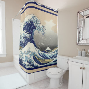 The Great Wave Off Kanagawa Shower Curtain