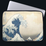 The Great Wave off Kanagawa Ukiyo-e Japanese Laptop Sleeve<br><div class="desc">This iconic art by Katsushika Hokusai is one of his most renowned works, and its global popularity continues to rise. The artwork depicts two boats filled with Japanese sailors facing the immense Great Wave. The wave appears as though it is about to engulf the boats entirely, threatening to consume the...</div>