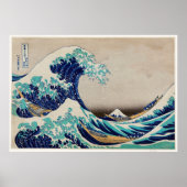 The Great Wave off Kanagawa vintage illustration Poster (Front)