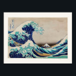 The Great Wave off Kanagawa vintage illustration Poster<br><div class="desc">wall art print and poster remix from original painting by Katsushika Hokusai; small poster with border,  choose your size.</div>