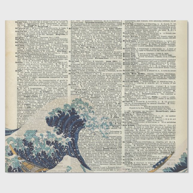 The Great Wave off Kanagawa Wrapping Paper (Flat)