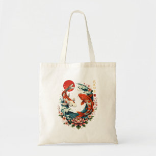 The Great Wave Off Koi Fish Tote Bag