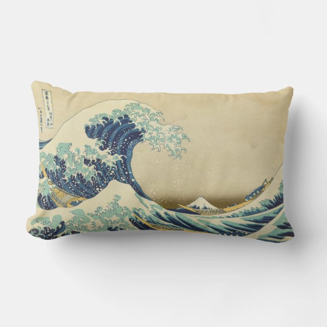 The Great Wave Off Shore of Kanagawa Pillow (Front)