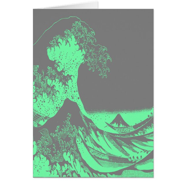 The Great Wave Seafoam Green & Grey (Front)