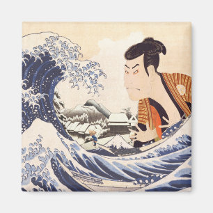 The Great Wave Ukiyoe Collages Magnet