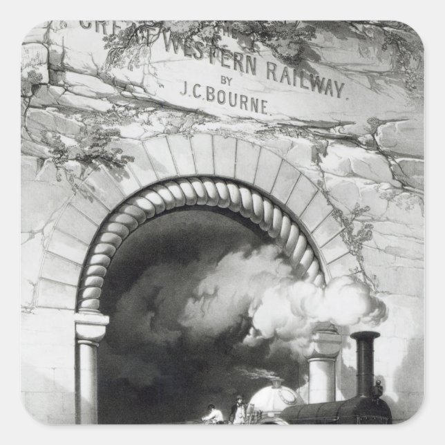 The Great Western Railway, 1846 Square Sticker (Front)