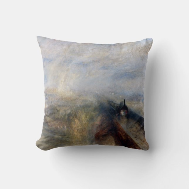 The Great Western Railway, William Turner, 1844 Cushion (Front)