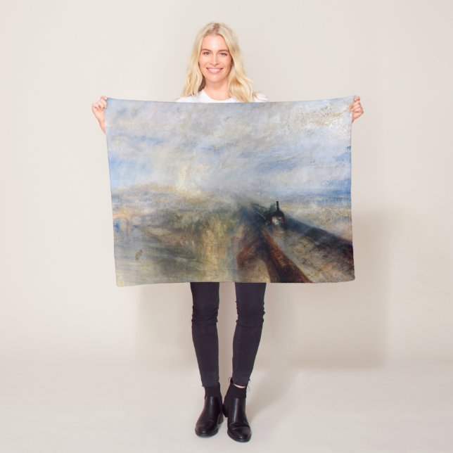 The Great Western Railway, William Turner, 1844 Fleece Blanket (In Situ)