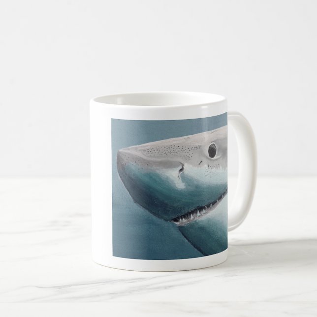 The Great White Shark Mug - Fins & Coffee (Creator Uploaded)