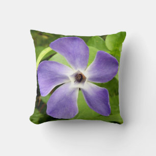 The Greater Periwinkle Throw Cushion