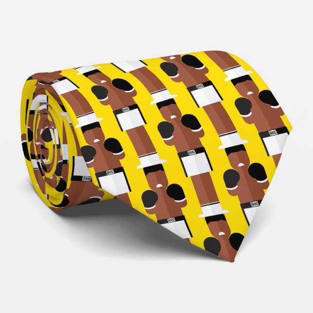 The Greatest – Boxing Legend Pattern Tie (Rolled)