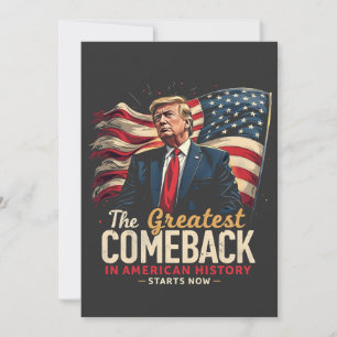 The Greatest Comeback in American History Trump Holiday Card