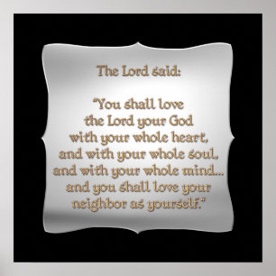 The Greatest Commandment Poster