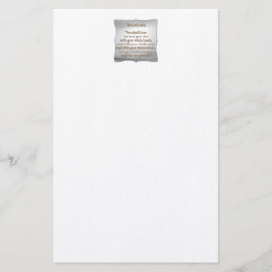 The Greatest Commandment Stationery