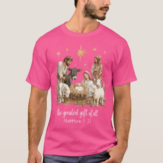 The Greatest For All Christmas Nativity Jesus Chri T-Shirt