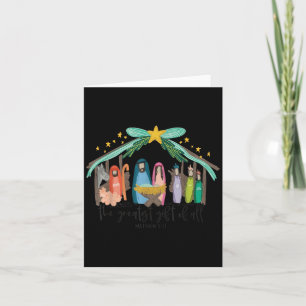 The Greatest Gift For All Christmas Nativity Jesus Card