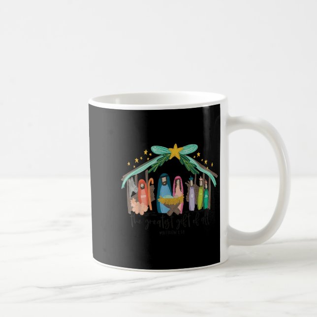 The Greatest Gift For All Christmas Nativity Jesus Coffee Mug (Right)