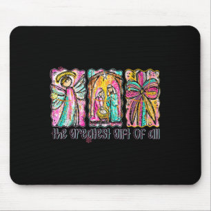 The Greatest Gift For All Christmas Nativity Jesus Mouse Pad