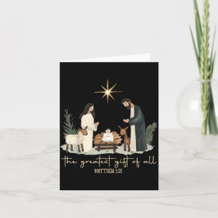 The Greatest Gift Of All Jesus Christian Holiday C Card