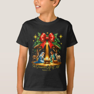 The Greatest Gift Of All Nativity Christian Christ T-Shirt