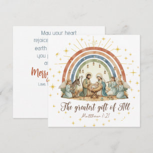 The Greatest Gift of All Nativity Christmas Card 