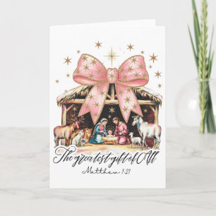 The Greatest Gift Of All Nativity Jesus Christian Card