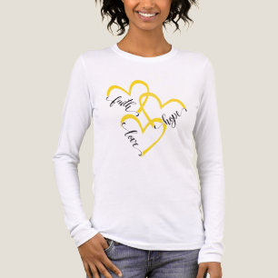 The Greatest Is Love Anchored in Faith Living in H Tri-Blend Shirt