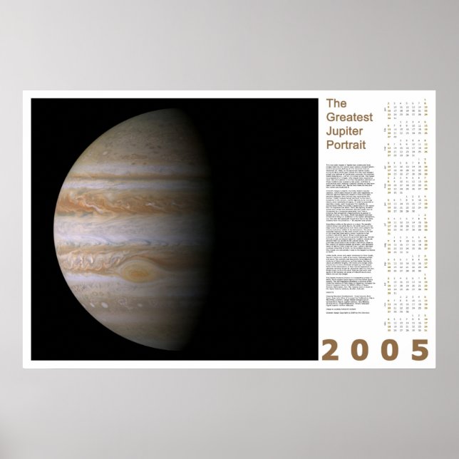 The Greatest Jupiter Portrait: 2005 Poster (Front)