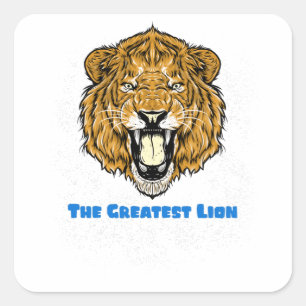 The Greatest Lion Square Sticker