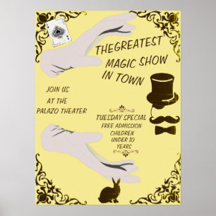 THE GREATEST MAGIC SHOE VINTAGE STYLE POSTER