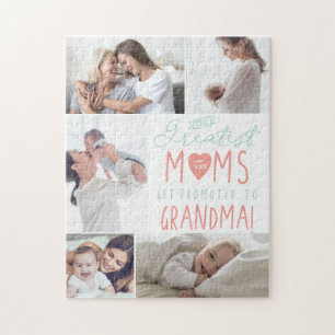 The Greatest Moms Get Promoted To Grandma Photo Jigsaw Puzzle