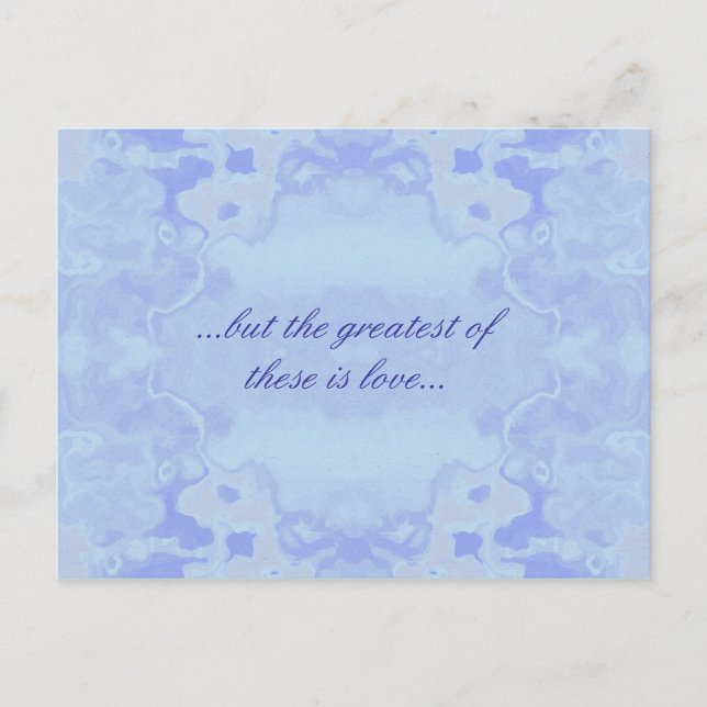 The Greatest of These is Love Postcard (Front)